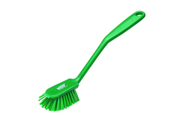 Dish Brush Soft Bristles Green